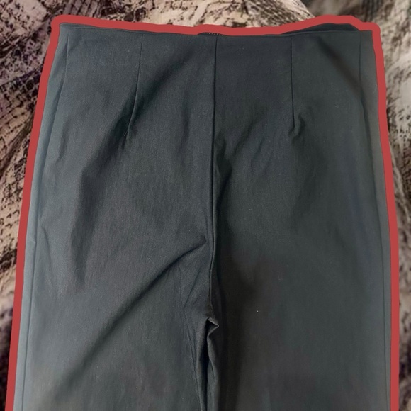 Joseph Ribkoff Black Ponte Crepe Zip Front Stretch Straight Leg Pants Size 10 - Picture 8 of 11